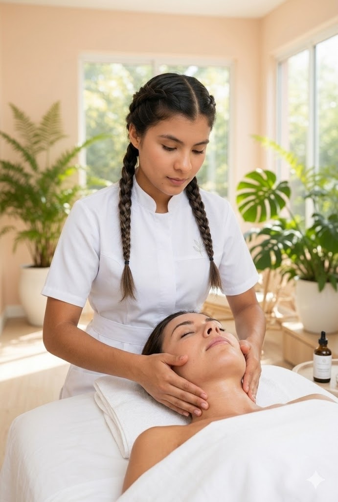 Masaje terap&eacute;utico profesional para aliviar tensiones musculares